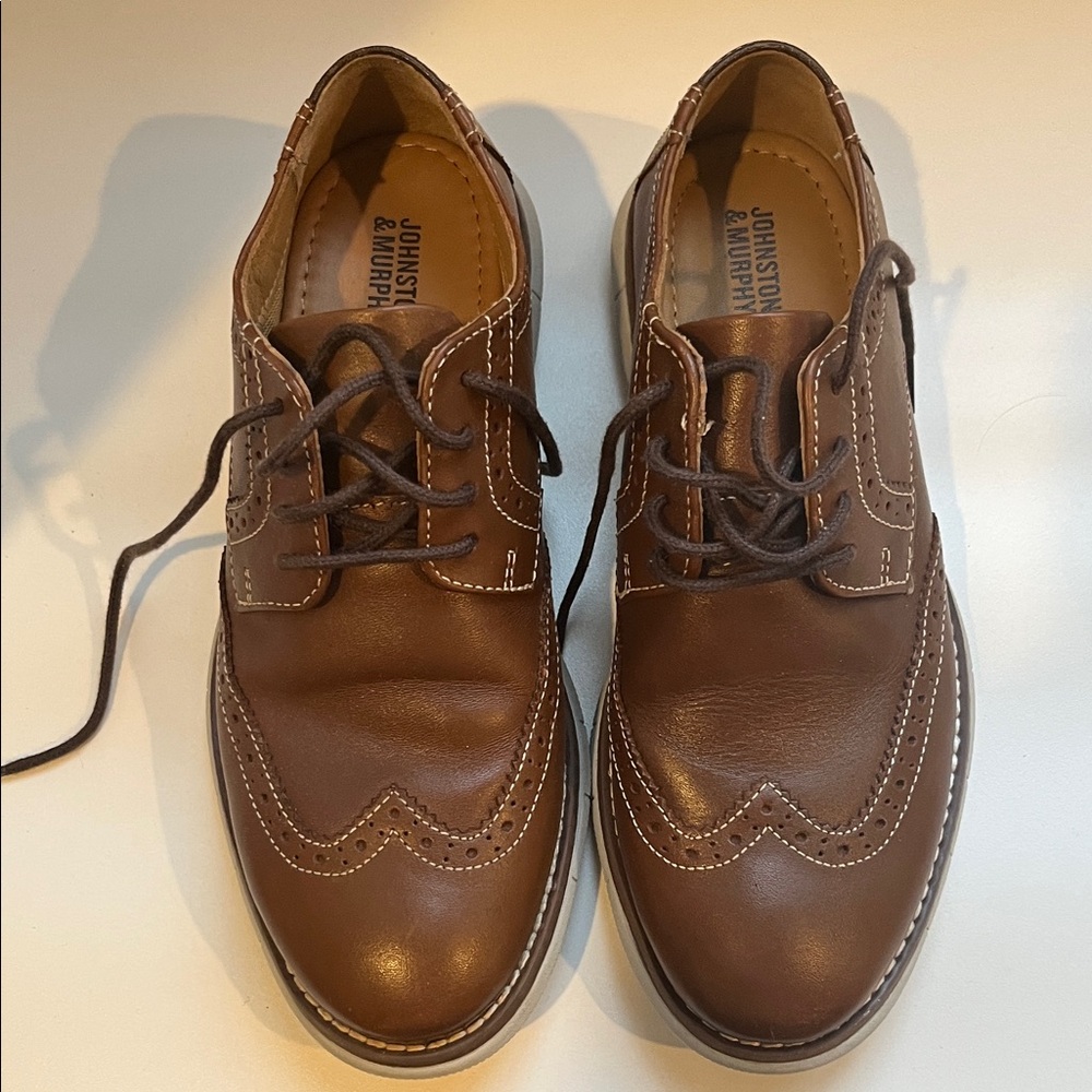 Johnston & Murphy Brown Boy’s Oxfords